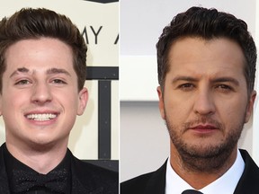 Charlie Puth and Luke Bryan. (Getty Images)