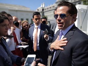 White House Communications Director Anthony Scaramucci talks with reporters during ‘Regional Media Day’ at the White House July 25, 2017 in Washington. (Chip Somodevilla/Getty Images)