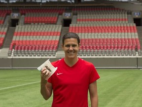 Olympic medalist Christine Sinclair (supplied)