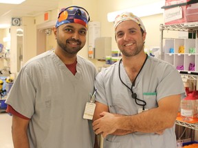 Dr. Abheha Satkunaratnam and Dr. Stephen Morris. Photo supplied