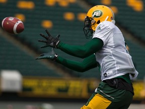 Edmonton Eskimo Travon Van (5), practices in preparation of Friday's game against the B.C. Lions on Tuesday July 25, 2017, in Edmonton. Greg  Southam / Postmedia