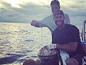 Bo Benac, seen here in an Instagram photo, has been identified as one of three men suspected of being on a fishing boat that dragged a helpless shark in its wake - an act of animal cruelty captured on a video that recently went viral online. (Instagram photo)