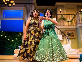 Anand Rajaram, left, and Andrew Kushnir are among the cast members of Leading Ladies, being staged at the Thousand Islands Playhouse until Aug. 19. (Rob Whelan photo)