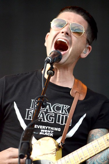 Chris Carrabba, lead singer and founder of iconic emo band Dashboard Confessional, performs on the main stage of Wayhome Music & Arts Festival, Friday, July 28, 2017. Patrick Bales/Postmedia Network