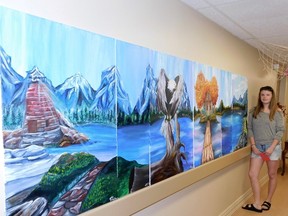 17 year-old St. Anne's student donated her six-piece mural to be hung in the Memory Care Wing at Goderich Place.