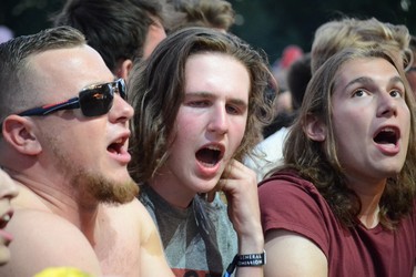 Singing along to Cage The Elephant at the 2017 Wayhome Music & Arts Festival at Burl's Creek Event Grounds in Oro-Medonte. Patrick Bales/Postmedia Network