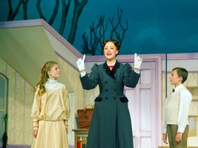 Jayme Armstrong plays the title character, with Hadley Mustakas as Jane and Trek Buccino as Michael, in a 2013 production of Mary Poppins. This summer, Armstrong is directing a production of Beauty and the Beast at the Huron Country Playhouse.