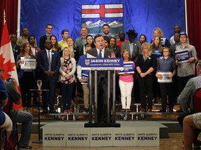 Jason Kenney announces he is running for the leader of UCP. David Bloom/Postmedia