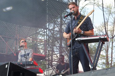 KEVIN LAMB PHOTO 
The British duo Honne perform at the WayHome Music & Arts Festival at Burl's Creek Event Grounds in Oro on Saturday, July 29th, 2017.