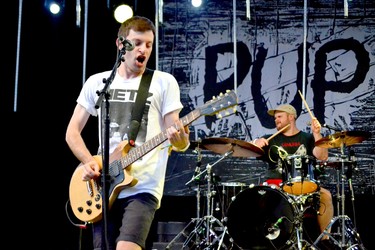 Toronto punk rockers PUP - including Stefan Babcock on vocals and Zack Mykula on drums - played a loud and heavy set Saturday night on the WayAway stage at the 2017 Wayhome Music & Arts Festival at Burl's Creek in Oro-Medonte. Patrick Bales/Postmedia Network