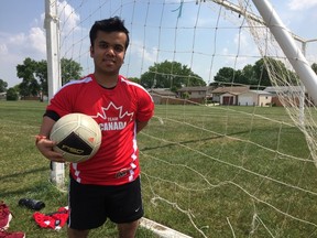 Vivek Bhagria, a 22-year-old from Winnipeg, is the lone Manitoban competing on the 40-member Canadian team at the World Dwarf Games, Aug. 4-12, 2017, at Guelph University in Ontario. It is Bhagria's second trip of the games attending four years ago at Michigan State University where he won a silver in floor hockey and bronze in volleyball. Bhagria will be competing in basketball, soccer, floor hockey, volleyball, badminton and boccia.