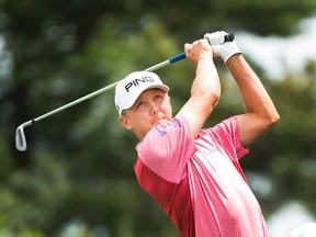Mackenzie Hughes was the low Canadian in the Canadian Open at Oakville’s Glen Abbey. (THE CANADIAN PRESS/Nathan Denette)