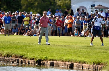 OAKVILLE, ON - JULY 30:  Charley Hoffman of the United States walks up the 18th fairway during the final round of the RBC Canadian Open at Glen Abbey Golf Club on July 30, 2017 in Oakville, Canada.  (Photo by Minas Panagiotakis/Getty Images)