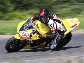 Hastings driver Leo Foley  en route to a third-place finish in the Amateur 600 class at last weekend's RACE Super Series Round 4 at Shannonville Motorsport Park. (Don Empey photo)