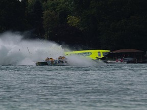Michigan powerboat racer Keith Holmes died Sunday during the St. Clair River Classic when his racing vessel collided with another racer on the north turn of the course on the Canadian side of the river. (Courtesy of Randy Van Hooren)