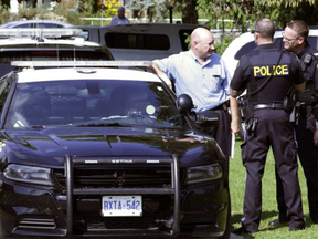 Russell County OPP were called to a home on the 2000 block of Raymond Street Monday afternoon, where they discovered two people deceased. JULIE OLIVER / POSTMEDIA