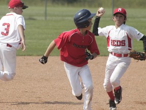 The Whitecourt Rockies Pee Wee AA team hosted the league championship tournament on July 29 and 30. (Jeremy Appel | Whitecourt Star).