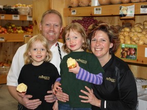 Roberts family: (From left) Emily, 7; Derek, 45; Charlotte, 9; Jackie, 45 (SUPPLIED PHOTO)