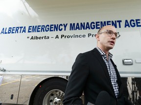 AMA vice-president of Government and Stakeholder Relations Jeff Kasbrick speaks during a news conference on the 30th anniversary of the Black Friday tornado in Edmonton on Monday, July 31, 2017. Ian Kucerak / Postmedia