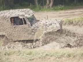 Roughly 300-350 vehicles registered in the Summer Mudder Sunday at Walton Raceway.  (Shaun Gregory/Huron Expositor)