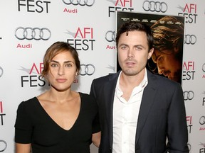 Summer Phoenix (L) and actor Casey Affleck attend AFI FEST 2013 Presented By Audi - 'Out Of The Furnace' Gala screening at TCL Chinese Theatre on November 9, 2013 in Hollywood, California. (Photo by Jesse Grant/Getty Images for Audi)