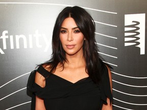 Kim Kardashian attends the 20th Annual Webby Awards in New York May 16, 2016. (Andy Kropa/Invision/AP)