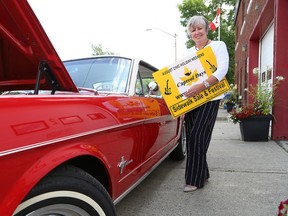 Lynn Mazzuca is chair of the organizing committee for Capreol Days, which kicks off on Friday August 4, 2017. Saturday will feature a street festival and on Sunday a draw will be held at 10 a.m. for a 1964 Mustang. John Lappa/Sudbury Star/Postmedia Network