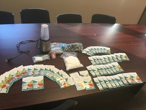 In the late afternoon of Friday July 28, 2017, Westman RCMP executed a search warrant under the Criminal Code and the Controlled Drugs and Substances Act at a residence located in Melita, Man. Police located and seized more than 24 ounces of methamphetamine, five ounces of marijuana, 56 grams of “shatter”, a small quantity of cocaine and hash, a firearm, and a small quantity of Canadian cash. Melita is located in the southwestern corner of Manitoba, approximately 320 km southwest of Winnipeg. HANDOUT/RCMP