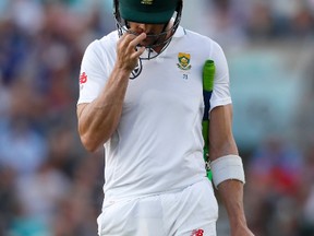 South Africa’s Faf du Plessis will be hoping to salvage some of his reputation after getting clobbered by England. (AP)