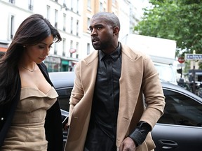 Kim Kardashian and Kanye West.  (KENZO TRIBOUILLARD/AFP/Getty Images)