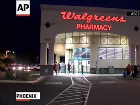 A customer at a Phoenix Walgreens shot and killed a man who was attempting to rob the pharmacy Tuesday night. (YouTube/Associated Press)