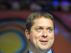 Conservative leader Andrew Scheer speaks during the opening of the Assembly of First Nations annual general meeting in Regina, Sask., on Tuesday, July 25, 2017. (POSTMEDIA NETWORK/PHOTO)