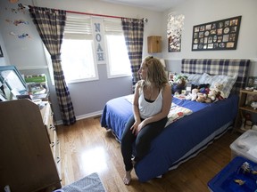Tanya Brancallion Jarosz's son Noah was killed by her husband in 2012. She sits in Noah's room on Wednesday, August 2, 2017. (CRAIG ROBERTSON/TORONTO SUN)