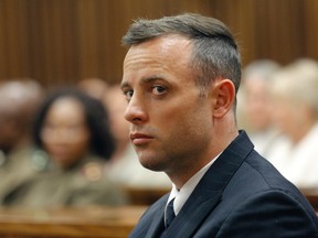 Oscar Pistorius was taken to hospital after reportedly suffering from chest pains. (Kim Ludbrook/Pool Photo via AP/Files)