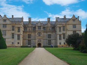 Majestic Montacute House, in EnglandÕs leafy Wiltshire, built just after the reign of much-married King Henry VIII, often appears on screen as one of Henry's palaces. PETER NEVILLE-HADLEY/HORIZON WRITERS' GROUP