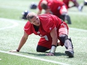 Trevor Harris and the Redblacks are back in action tonight against the Blue Bombers. (Jean Levac/Postmedia Network)