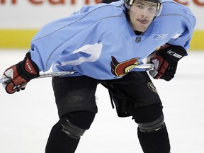 Ottawa Senators forward Mike Fisher during practice at Scotiabank Place in Ottawa in 2006. (Postmedia)