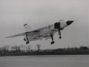 The first Avro Arrow jet fighter interceptor took the skies over Toronto on March 25,1958.