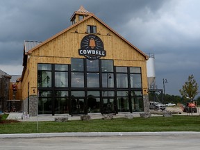 The new Cowbell Brewery in Blyth, Ontario. (MORRIS LAMONT, The London Free Press)