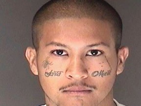 In this March 19, 2017, file booking photo provided by the El Paso County, Colo., Sheriffs Department, suspect Gustavo Marquez is shown in Colorado Springs, Colo. (El Paso County, Colo., Sheriff's Department via AP, File)
