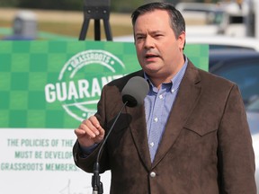 UCP leadership hopeful Jason Kenney has committed to announcing no platform before the Oct. 28 leadership vote, after which he will let members draft the party’s platform. (FILE)