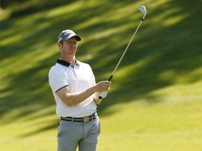 Russell Surber of Orlando, FL, plays during the Syncrude Oil Country Championship at Windermere Golf and Country Club in Edmonton on Thursday, August 3, 2017. Surber is tied for second behind first-round leader Patrick Newcomb.