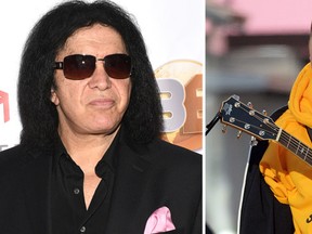 Gene Simmons, left, and Justin Bieber (Getty Images)