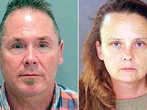 This photo released Thursday, Aug. 3, 2017, by San Jose Police Department shows suspects Michael Kellar, 56, and Gail Burnworth, 50, both residents of Tacoma, Wash. (San Jose Police Department via AP)