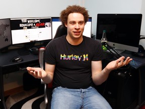 In this Monday, May 15, 2017, file photo, British IT expert Marcus Hutchins speaks during an interview in Ilfracombe, England. (AP Photo/Frank Augstein, File)
