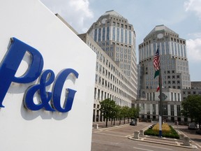 This Aug. 2, 2010, file photo, shows the Procter & Gamble Co. headquarters building in Cincinnati. (AP Photo/Al Behrman, File)