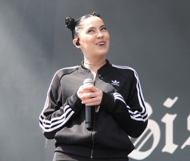 Bishop Briggs performs at the Osheaga Music and Arts Festival in Montreal on Sunday, August 6, 2017. (Photo: John Williams, Special to Postmedia Network)