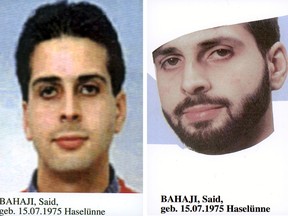 These undated handout photos, released by the German Federal Police in 2001 show Said Bahaji, with and without beard. Al-Qaida's leader has claimed in an online message that a German man believed to have provided logistical support to the Hamburg-based Sept. 11 hijackers has died. (AP Photo/Bundesanwaltschaft via AP)