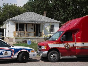 Investigators were looking into a suspicious fire which caused $60,000 in damage to a house a 791 Strand St. in London, Ont. on Monday August 7, 2017. Derek Ruttan/The London Free Press/Postmedia Network