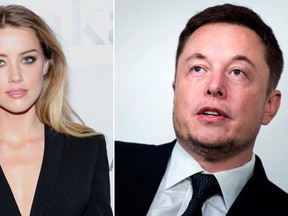 Amber Heard and Elon Musk. (Getty Images/AO IMAGES/FAMEFLYNET PICTURES)